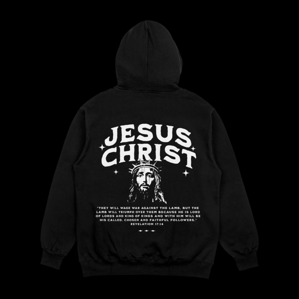 PRE-ORDER JESUS CHRIST REVELATION 17:14 Hoodie - BLACK